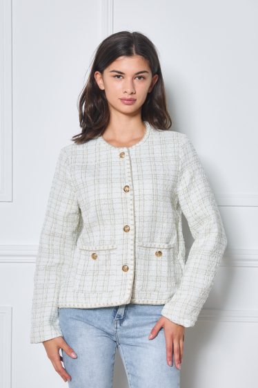 Wholesaler Frime Paris - Structured shimmering tweed jacket