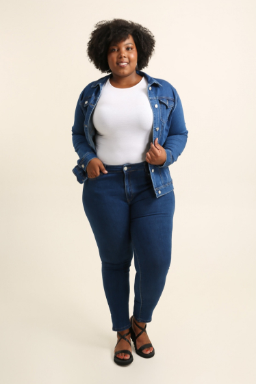 Wholesaler G-Smack - plus size blue jeans