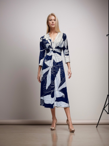 Wholesaler Joy's - Printed midi dress