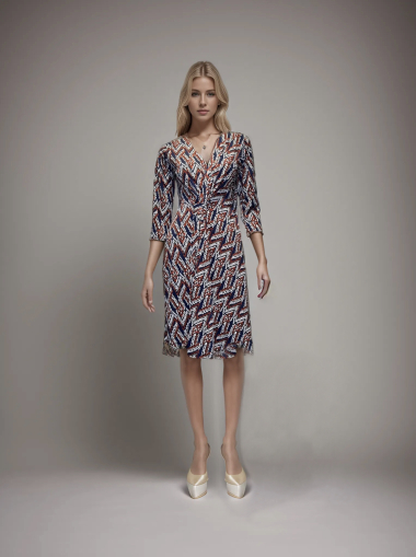 Wholesaler Joy's - Printed stretch dress