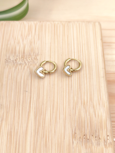 Wholesaler Glam Chic - Stainless steel mini hoop earring