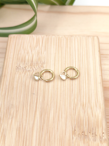 Wholesaler Glam Chic - Stainless steel mini hoop earring