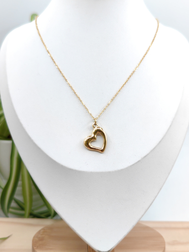 Wholesaler Glam Chic - Stainless steel heart necklace