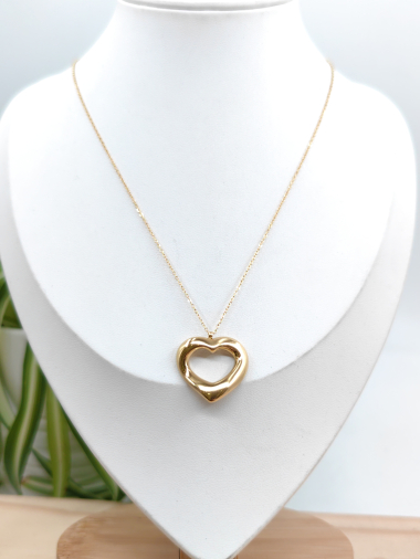 Wholesaler Glam Chic - Stainless steel heart necklace