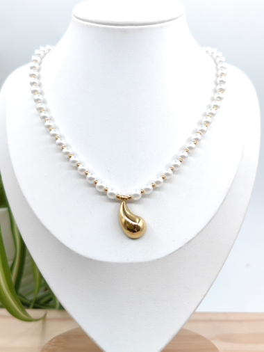 Wholesaler Glam Chic - Stainless steel pearl necklace