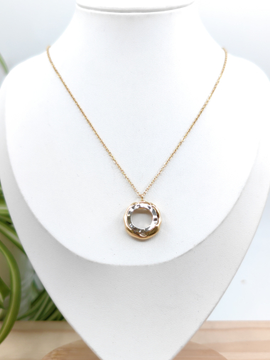 Grossiste Glam Chic - Collier rond en acier inoxydable