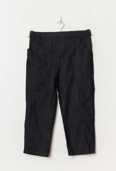 Wholesaler Go Pomelo - Denim crop pants with elastic waist