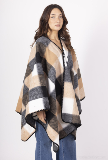 Wholesaler Go Pomelo - CHECKED PONCHO