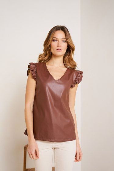 Grossiste Golden Live - Blouse en similicuir