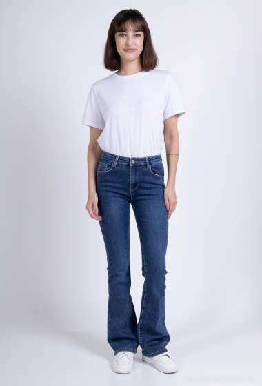 Großhändler Goodies - Flare-Jeans mit Push-Up-Stretch