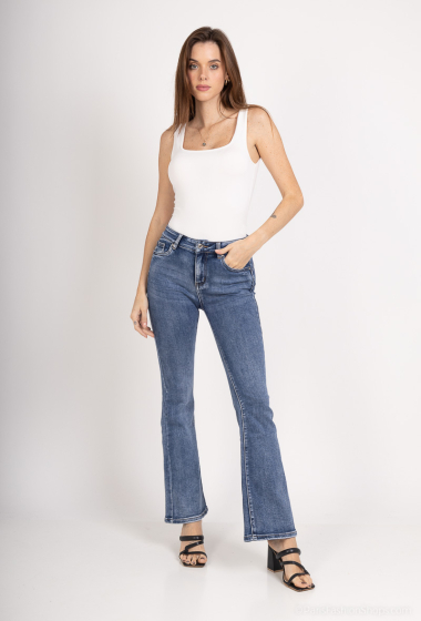 Grossiste Goodies - Flare push up stretch jean