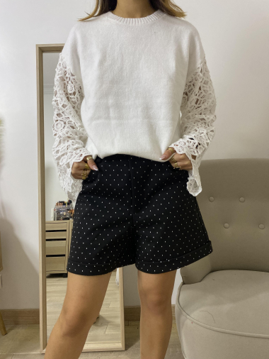 Großhändler Graciela Paris - Schlichte Shorts mit Polka-Dot-Print