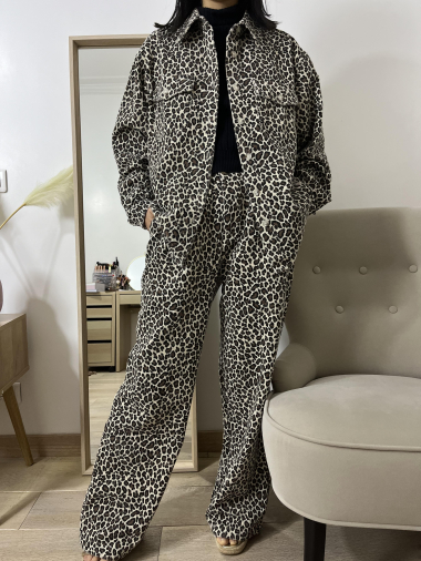 Mayorista Graciela Paris - Chaqueta de terciopelo de leopardo