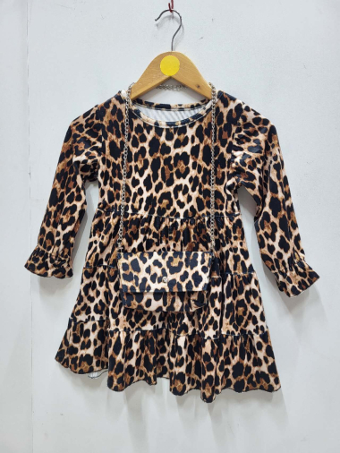 Grossiste Grasstar - ROBE LEOPARD AVEC SAC