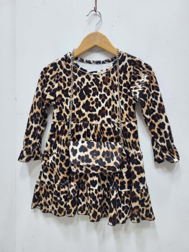 Grossiste Grasstar - ROBE LEOPARD AVEC SAC