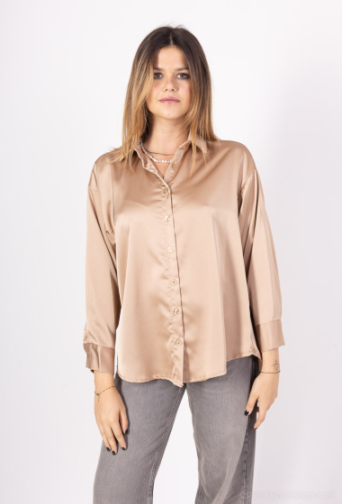 Grossiste HD Diffusion - Chemise à boutons en satin