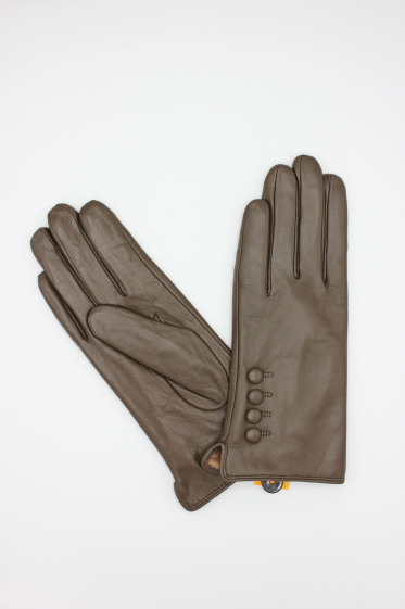 Grossiste Hologramme Paris - Gants en cuir Classique doublé Polaire 17122MA