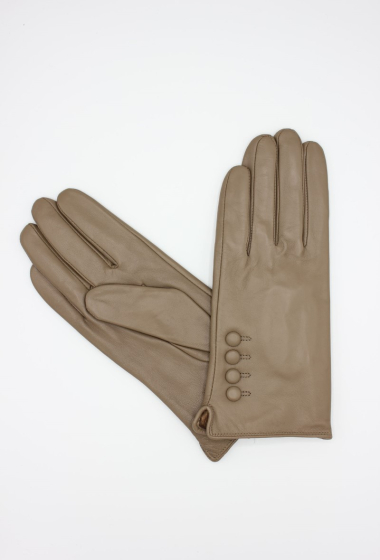 Grossiste Hologramme Paris - Gants en cuir Classique doublé Polaire 17122TP