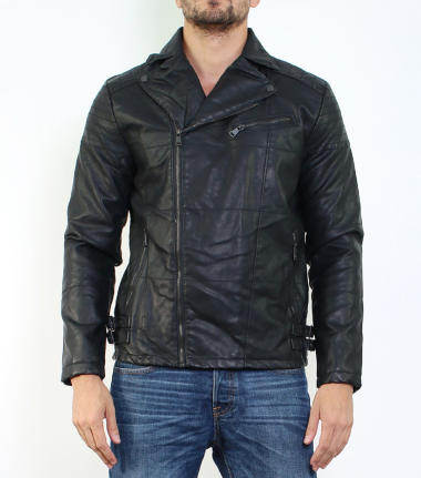 Wholesaler Hopenlife - Faux leather jacket: End of series