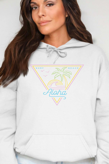 Grossiste I.A.L.D FRANCE - Aloha - Sweat Capuche Femme