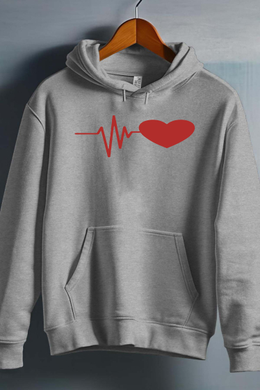 Grossiste I.A.L.D FRANCE - battement coeur - Sweat capuche Fille