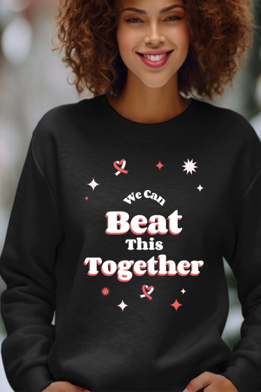 Grossiste I.A.L.D FRANCE - beat together - Sweat Col Rond Femme