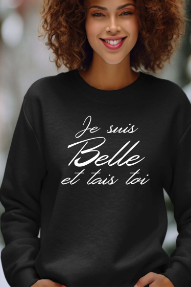 Grossiste I.A.L.D FRANCE - belle tais toi - Sweat Col Rond Femme