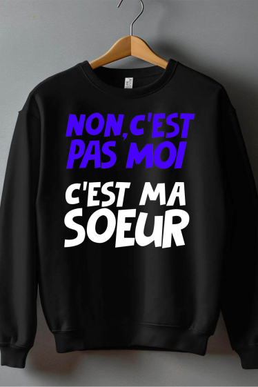 Grossiste I.A.L.D FRANCE - C ma soeur Boy - Sweat Col Rond Garçon