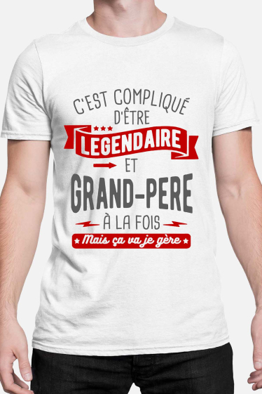 Wholesaler I.A.L.D FRANCE - compliqué grand pere - Men's T-shirt