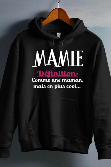 Grossiste I.A.L.D FRANCE - def mamie - Sweat capuche Fille