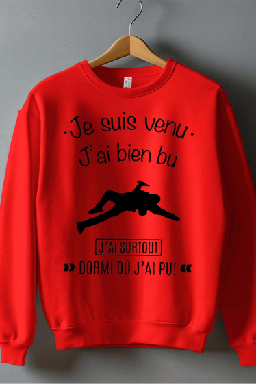 Großhändler I.A.L.D FRANCE - Wo geschlafen - Herren-Sweatshirt mit Rundhalsausschnitt