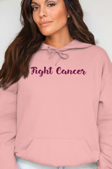 Grossiste I.A.L.D FRANCE - Fight Cancer - Sweat Capuche Femme