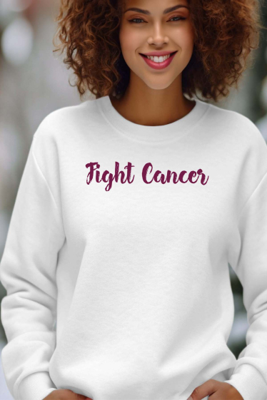 Grossiste I.A.L.D FRANCE - Fight Cancer - Sweat Col Rond Femme