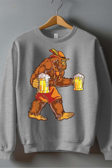 Großhändler I.A.L.D FRANCE - Gorilla Oktoberfest - Herren-Sweatshirt mit Rundhalsausschnitt