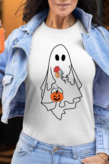 Grossiste I.A.L.D FRANCE - Holloween Ghost - Tshirt Femme