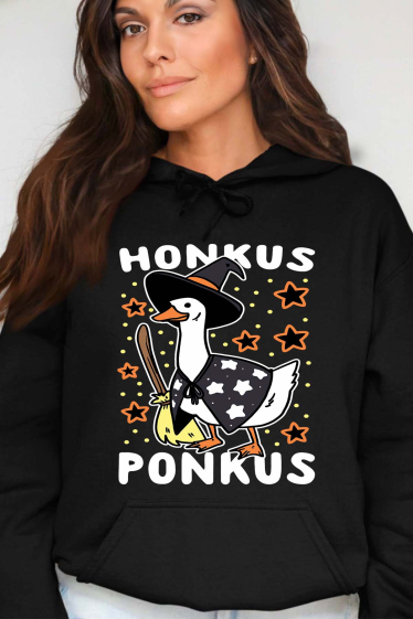 Grossiste I.A.L.D FRANCE - honkus ponkus - Sweat Capuche Femme