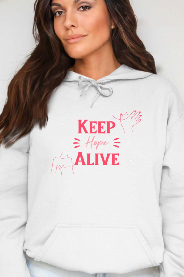 Grossiste I.A.L.D FRANCE - Keep Hope - Sweat Capuche Femme