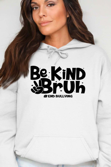 Grossiste I.A.L.D FRANCE - kind bruh - Sweat Capuche Femme