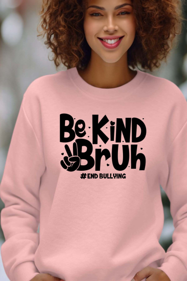 Grossiste I.A.L.D FRANCE - kind bruh - Sweat Col Rond Femme