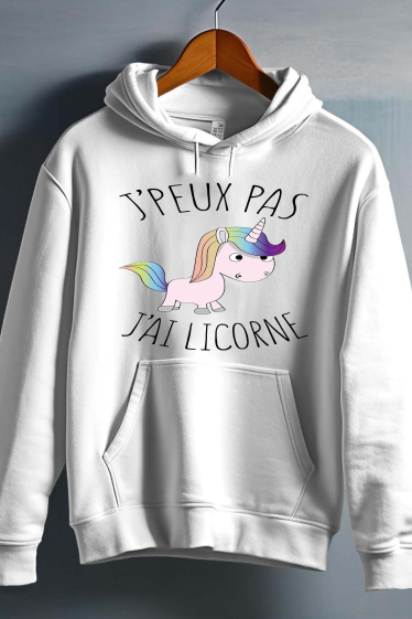 Grossiste I.A.L.D FRANCE - LICORNE - Sweat capuche Fille