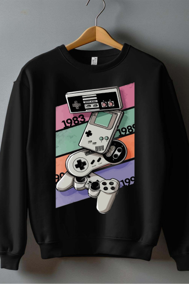 Mayorista I.A.L.D FRANCE - Mando de Nintendo - Sudadera de cuello redondo hombre