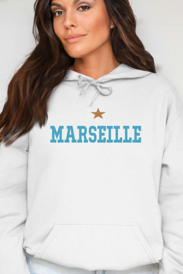 Grossiste I.A.L.D FRANCE - marseille 1 etoile - Sweat Capuche Femme