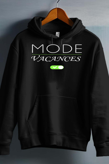 Wholesaler I.A.L.D FRANCE - MODE VACANCES - Men's Hooded sweatshirt