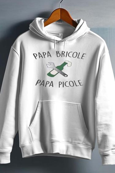 Wholesaler I.A.L.D FRANCE - papa bricole picole - Men's Hooded sweatshirt