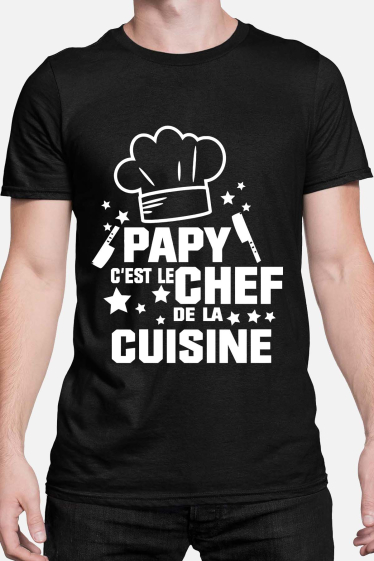 Wholesaler I.A.L.D FRANCE - papy chef cuisine - Men's T-shirt