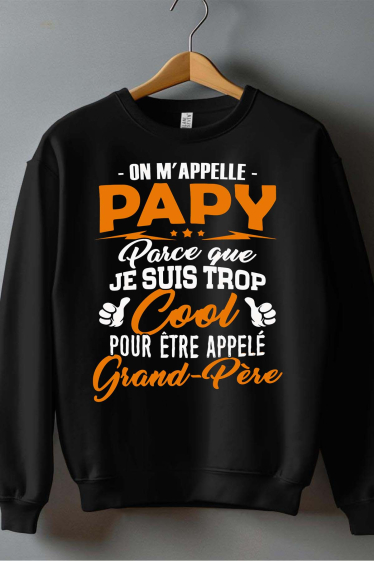 Großhändler I.A.L.D FRANCE - PAPY cooler Opa - Herren-Sweatshirt mit Rundhalsausschnitt