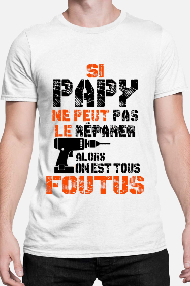 Wholesaler I.A.L.D FRANCE - papy reparer - Men's T-shirt