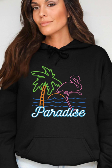 Grossiste I.A.L.D FRANCE - Paradise - Sweat Capuche Femme