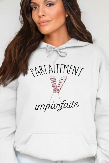 Wholesaler I.A.L.D FRANCE - parfaitement imparfaite - Woman's Hooded sweatshirt