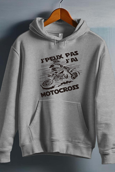 Mayorista I.A.L.D FRANCE - No puedo motocross - Sudadera con capucha hombre